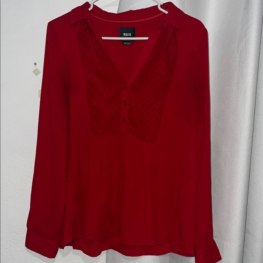 H&M Deep Red Blouse